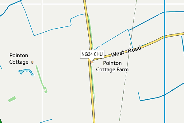 NG34 0HU map - OS VectorMap District (Ordnance Survey) NG34 0HU map - OS VectorMap District (Ordnance Survey)