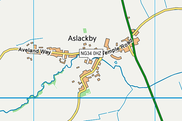 NG34 0HZ map - OS VectorMap District (Ordnance Survey) NG34 0HZ map - OS VectorMap District (Ordnance Survey)