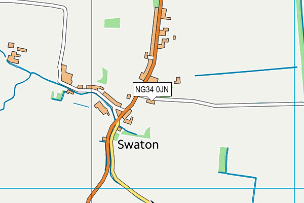 NG34 0JN map - OS VectorMap District (Ordnance Survey) NG34 0JN map - OS VectorMap District (Ordnance Survey)