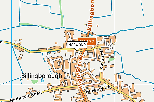 NG34 0NP map - OS VectorMap District (Ordnance Survey) NG34 0NP map - OS VectorMap District (Ordnance Survey)