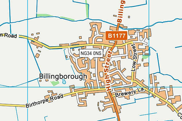 NG34 0NS map - OS VectorMap District (Ordnance Survey) NG34 0NS map - OS VectorMap District (Ordnance Survey)