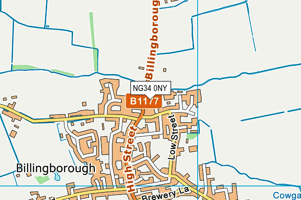 NG34 0NY map - OS VectorMap District (Ordnance Survey) NG34 0NY map - OS VectorMap District (Ordnance Survey)