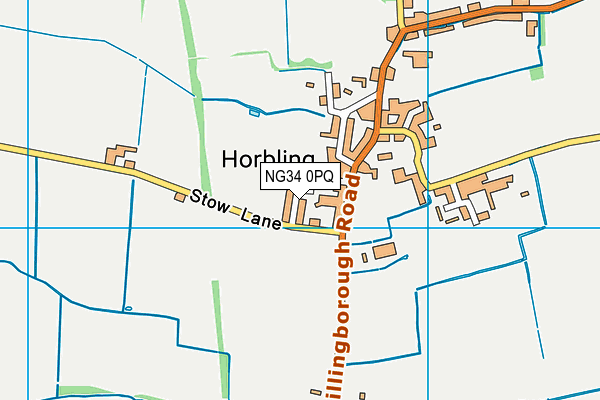 NG34 0PQ map - OS VectorMap District (Ordnance Survey) NG34 0PQ map - OS VectorMap District (Ordnance Survey)