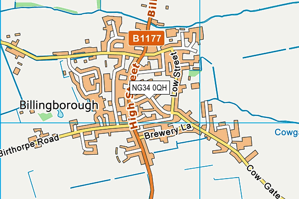 NG34 0QH map - OS VectorMap District (Ordnance Survey) NG34 0QH map - OS VectorMap District (Ordnance Survey)