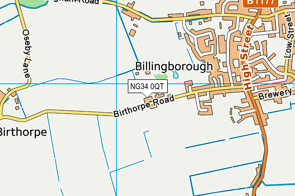 NG34 0QT map - OS VectorMap District (Ordnance Survey) NG34 0QT map - OS VectorMap District (Ordnance Survey)