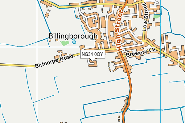 NG34 0QY map - OS VectorMap District (Ordnance Survey) NG34 0QY map - OS VectorMap District (Ordnance Survey)