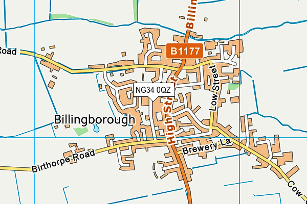 NG34 0QZ map - OS VectorMap District (Ordnance Survey) NG34 0QZ map - OS VectorMap District (Ordnance Survey)