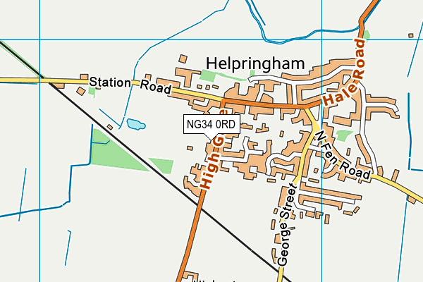 NG34 0RD map - OS VectorMap District (Ordnance Survey) NG34 0RD map - OS VectorMap District (Ordnance Survey)