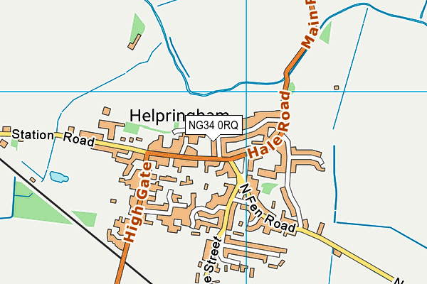 NG34 0RQ map - OS VectorMap District (Ordnance Survey) NG34 0RQ map - OS VectorMap District (Ordnance Survey)