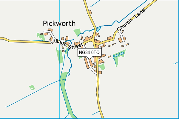 NG34 0TQ map - OS VectorMap District (Ordnance Survey)