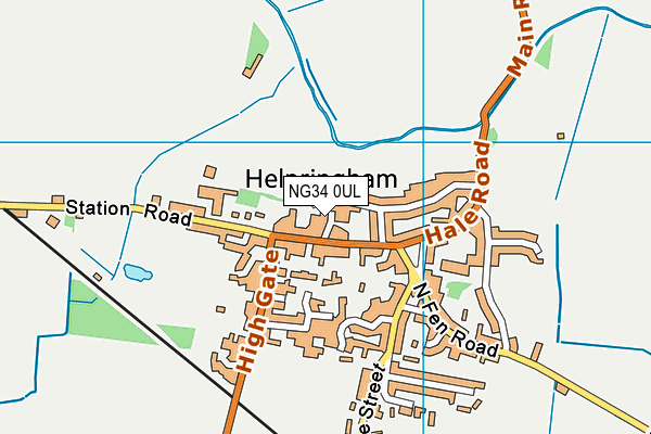 NG34 0UL map - OS VectorMap District (Ordnance Survey) NG34 0UL map - OS VectorMap District (Ordnance Survey)