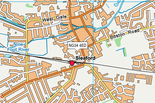 NG34 4ED map - OS VectorMap District (Ordnance Survey) NG34 4ED map - OS VectorMap District (Ordnance Survey)