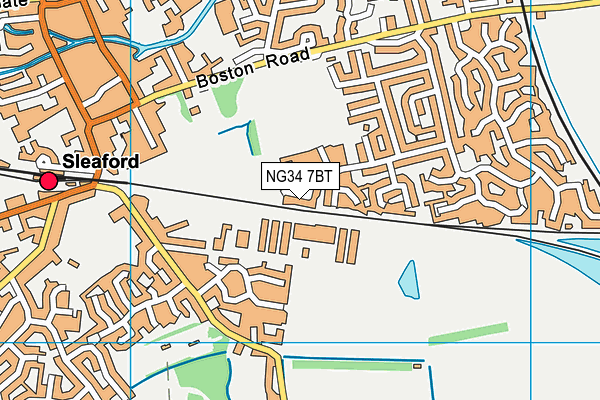 NG34 7BT map - OS VectorMap District (Ordnance Survey) NG34 7BT map - OS VectorMap District (Ordnance Survey)