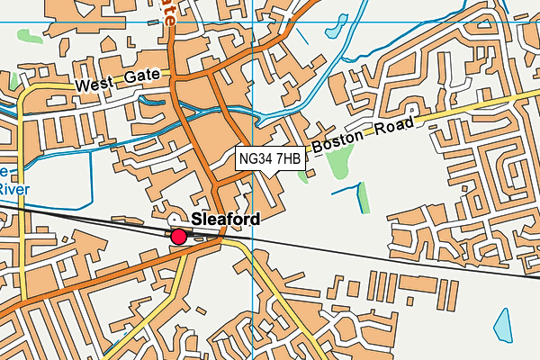 NG34 7HB map - OS VectorMap District (Ordnance Survey) NG34 7HB map - OS VectorMap District (Ordnance Survey)