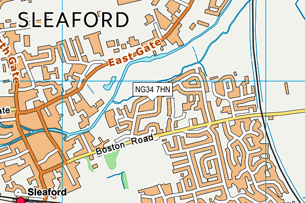 NG34 7HN map - OS VectorMap District (Ordnance Survey) NG34 7HN map - OS VectorMap District (Ordnance Survey)