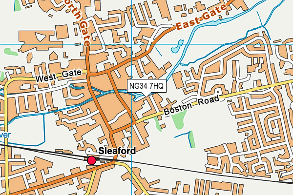 NG34 7HQ map - OS VectorMap District (Ordnance Survey) NG34 7HQ map - OS VectorMap District (Ordnance Survey)