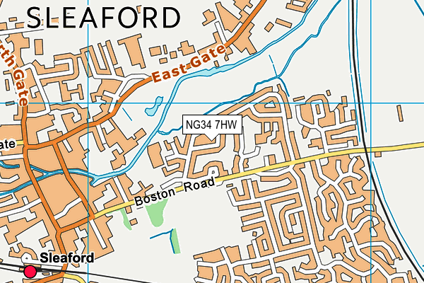 NG34 7HW map - OS VectorMap District (Ordnance Survey) NG34 7HW map - OS VectorMap District (Ordnance Survey)