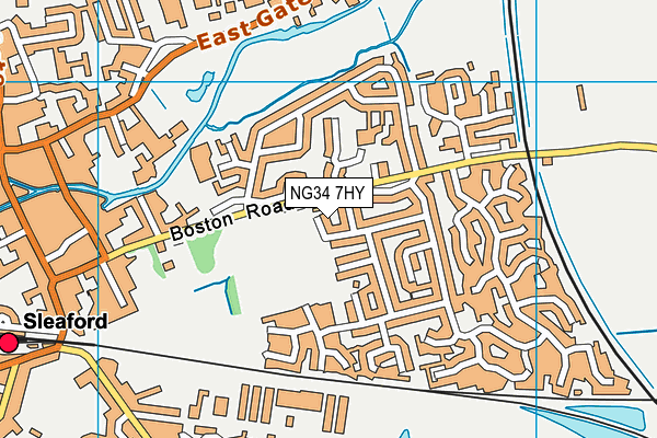 NG34 7HY map - OS VectorMap District (Ordnance Survey) NG34 7HY map - OS VectorMap District (Ordnance Survey)
