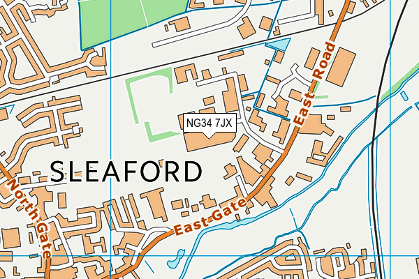 NG34 7JX map - OS VectorMap District (Ordnance Survey) NG34 7JX map - OS VectorMap District (Ordnance Survey)