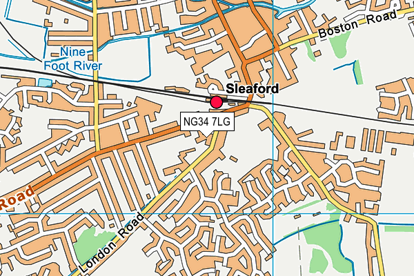 NG34 7LG map - OS VectorMap District (Ordnance Survey) NG34 7LG map - OS VectorMap District (Ordnance Survey)