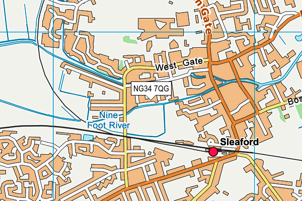NG34 7QG map - OS VectorMap District (Ordnance Survey) NG34 7QG map - OS VectorMap District (Ordnance Survey)