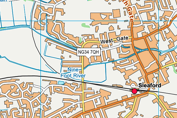 NG34 7QH map - OS VectorMap District (Ordnance Survey) NG34 7QH map - OS VectorMap District (Ordnance Survey)