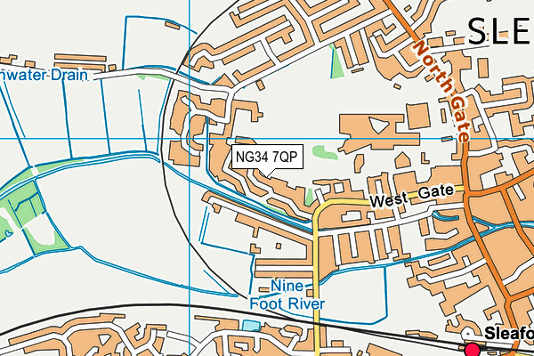 NG34 7QP map - OS VectorMap District (Ordnance Survey) NG34 7QP map - OS VectorMap District (Ordnance Survey)