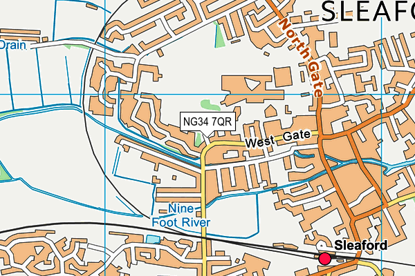 NG34 7QR map - OS VectorMap District (Ordnance Survey) NG34 7QR map - OS VectorMap District (Ordnance Survey)