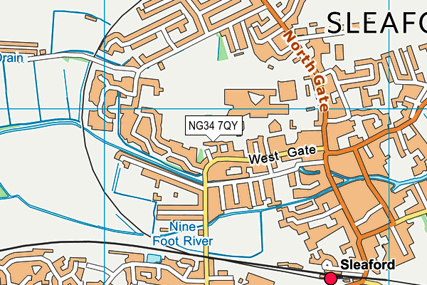 NG34 7QY map - OS VectorMap District (Ordnance Survey) NG34 7QY map - OS VectorMap District (Ordnance Survey)