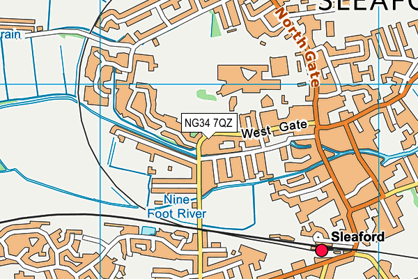 NG34 7QZ map - OS VectorMap District (Ordnance Survey) NG34 7QZ map - OS VectorMap District (Ordnance Survey)