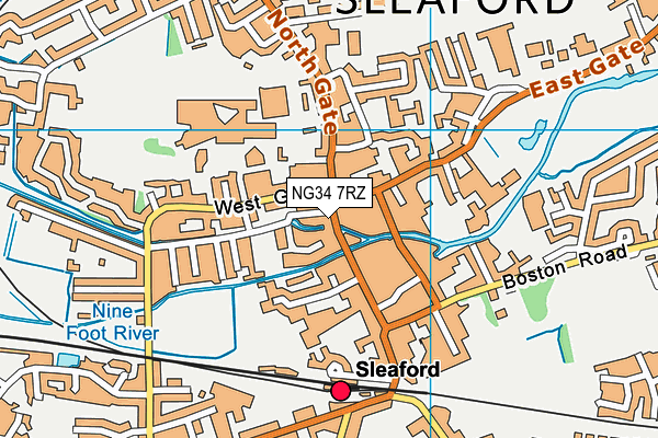 NG34 7RZ map - OS VectorMap District (Ordnance Survey) NG34 7RZ map - OS VectorMap District (Ordnance Survey)