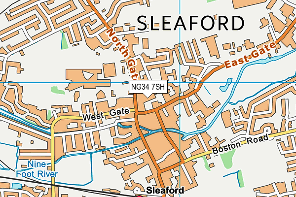 NG34 7SH map - OS VectorMap District (Ordnance Survey) NG34 7SH map - OS VectorMap District (Ordnance Survey)