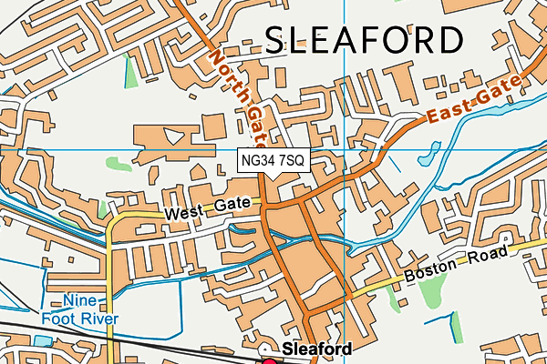 NG34 7SQ map - OS VectorMap District (Ordnance Survey) NG34 7SQ map - OS VectorMap District (Ordnance Survey)