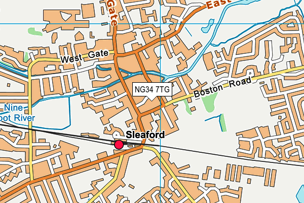 NG34 7TG map - OS VectorMap District (Ordnance Survey) NG34 7TG map - OS VectorMap District (Ordnance Survey)