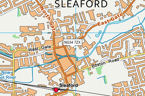 NG34 7ZX map - OS VectorMap District (Ordnance Survey) NG34 7ZX map - OS VectorMap District (Ordnance Survey)