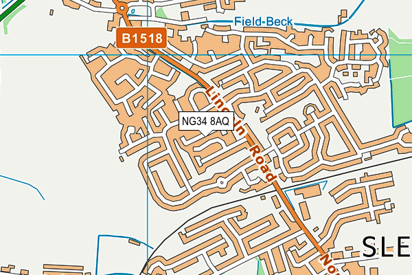 NG34 8AQ map - OS VectorMap District (Ordnance Survey) NG34 8AQ map - OS VectorMap District (Ordnance Survey)