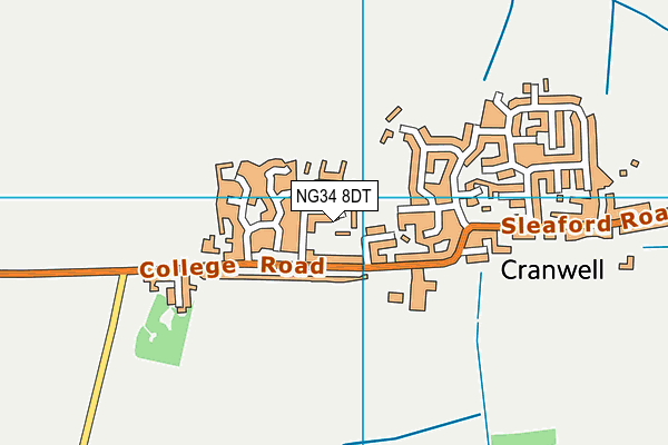 NG34 8DT map - OS VectorMap District (Ordnance Survey) NG34 8DT map - OS VectorMap District (Ordnance Survey)