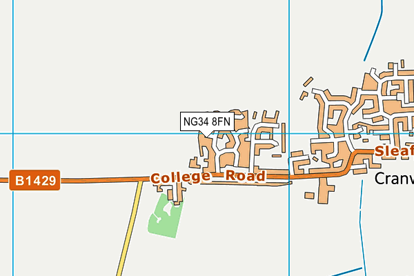 NG34 8FN map - OS VectorMap District (Ordnance Survey) NG34 8FN map - OS VectorMap District (Ordnance Survey)