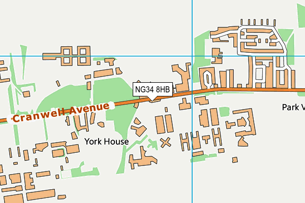 NG34 8HB map - OS VectorMap District (Ordnance Survey) NG34 8HB map - OS VectorMap District (Ordnance Survey)