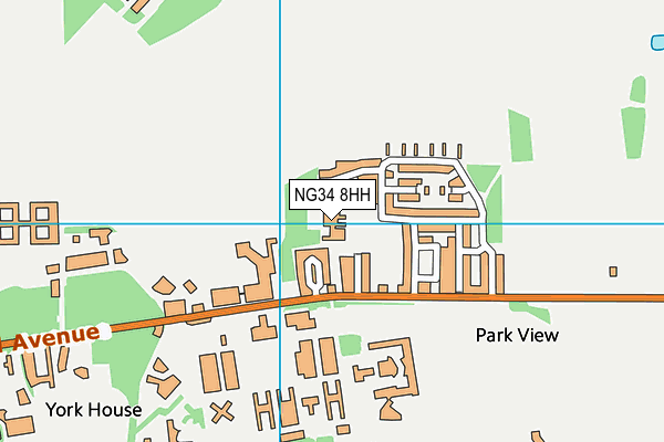 NG34 8HH map - OS VectorMap District (Ordnance Survey) NG34 8HH map - OS VectorMap District (Ordnance Survey)