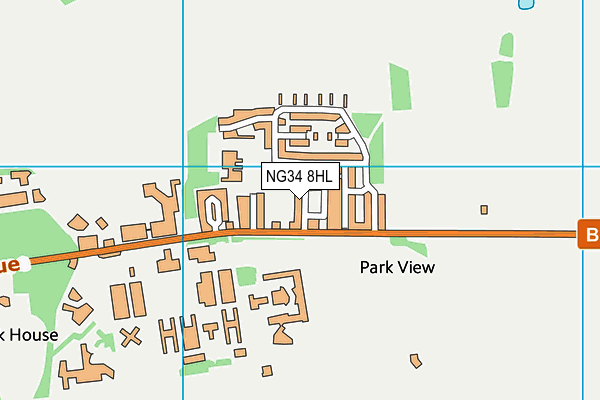 NG34 8HL map - OS VectorMap District (Ordnance Survey) NG34 8HL map - OS VectorMap District (Ordnance Survey)