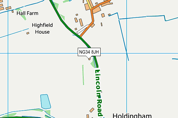 NG34 8JH map - OS VectorMap District (Ordnance Survey) NG34 8JH map - OS VectorMap District (Ordnance Survey)