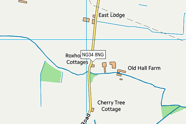 NG34 8NG map - OS VectorMap District (Ordnance Survey) NG34 8NG map - OS VectorMap District (Ordnance Survey)