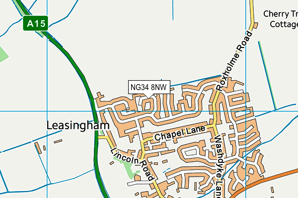 NG34 8NW map - OS VectorMap District (Ordnance Survey) NG34 8NW map - OS VectorMap District (Ordnance Survey)
