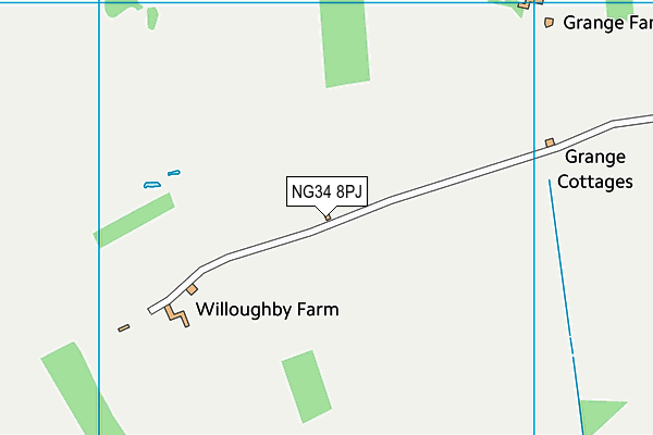 NG34 8PJ map - OS VectorMap District (Ordnance Survey) NG34 8PJ map - OS VectorMap District (Ordnance Survey)