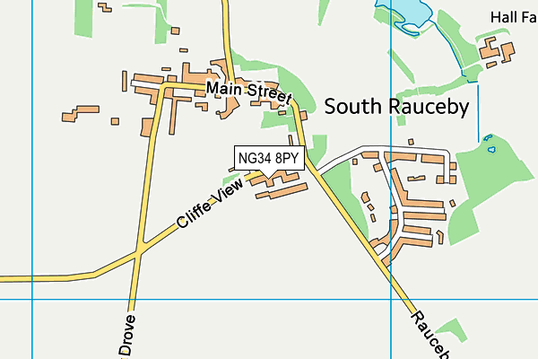 NG34 8PY map - OS VectorMap District (Ordnance Survey) NG34 8PY map - OS VectorMap District (Ordnance Survey)