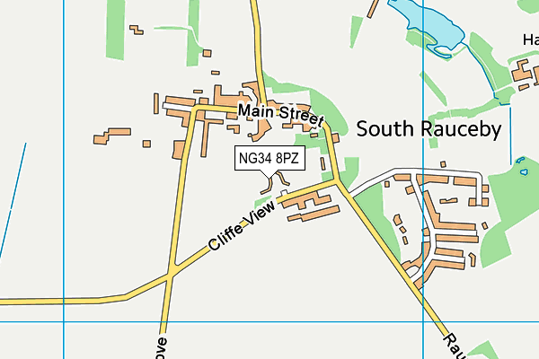 NG34 8PZ map - OS VectorMap District (Ordnance Survey) NG34 8PZ map - OS VectorMap District (Ordnance Survey)