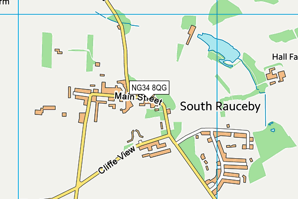 NG34 8QG map - OS VectorMap District (Ordnance Survey) NG34 8QG map - OS VectorMap District (Ordnance Survey)