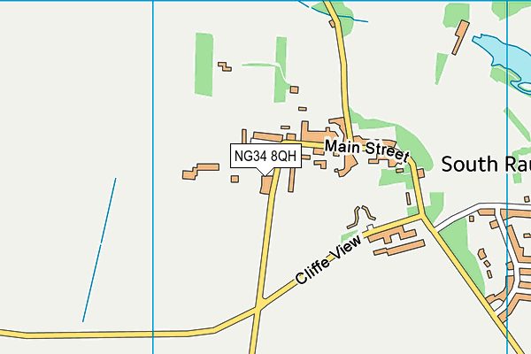 NG34 8QH map - OS VectorMap District (Ordnance Survey) NG34 8QH map - OS VectorMap District (Ordnance Survey)