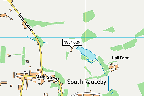 NG34 8QN map - OS VectorMap District (Ordnance Survey) NG34 8QN map - OS VectorMap District (Ordnance Survey)
